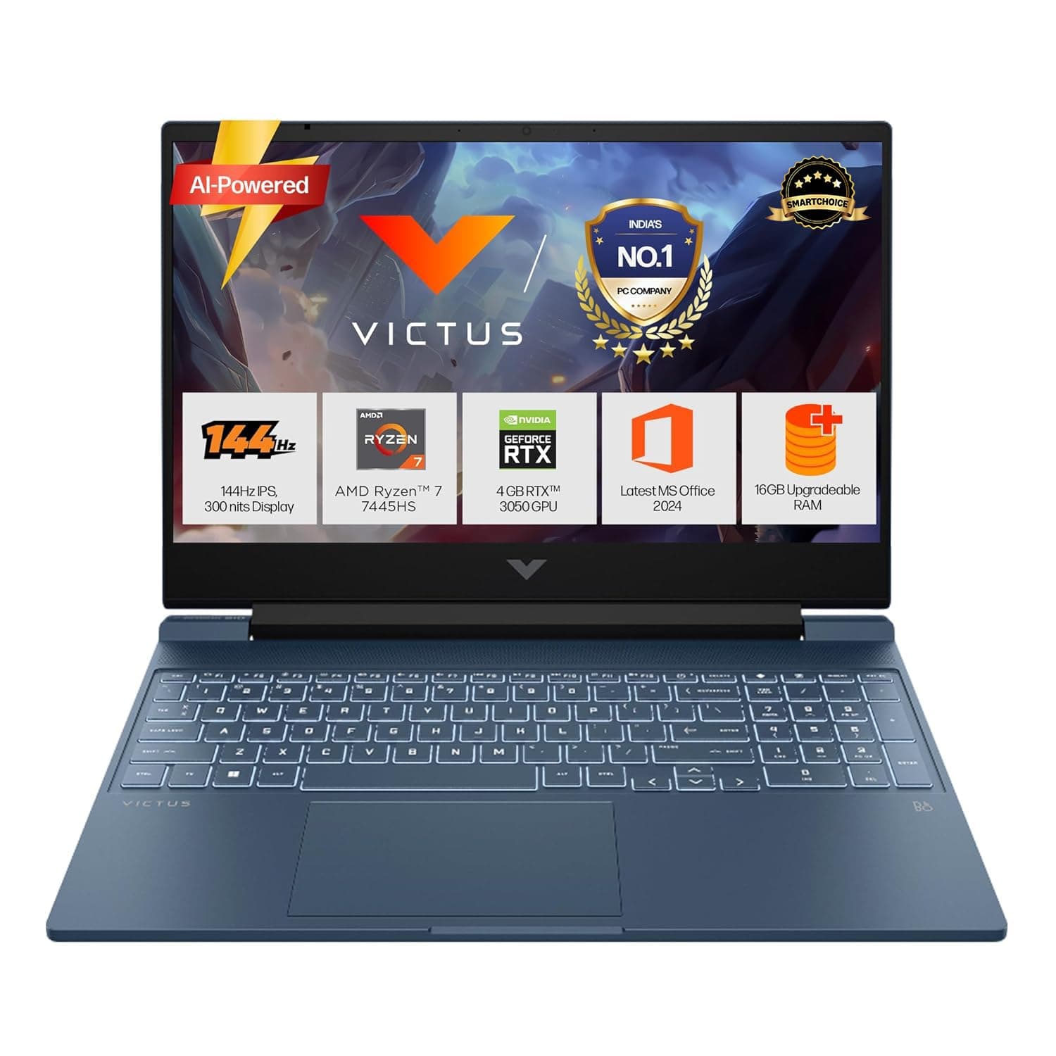 HP Victus Ryzen 7 Gaming Laptop (RTX 3050, 16GB, 512GB) — Amazon Prime Day 2026 India deal
