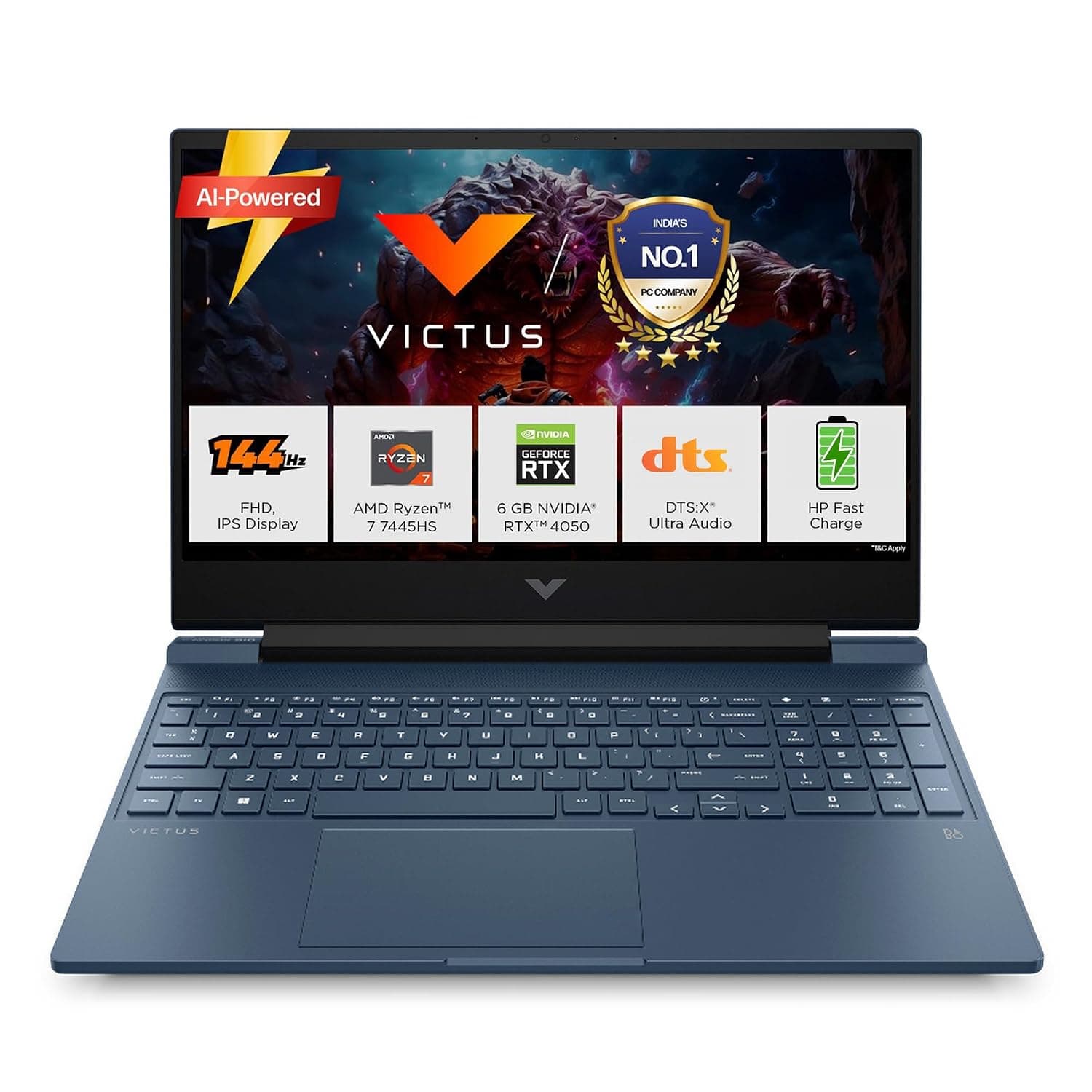 HP Victus Gaming (Ryzen 7, RTX 4050, 16GB) on Amazon India
