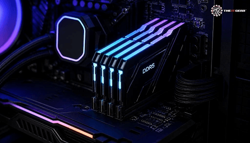 DDR5 memory modules in a desktop PC — consumer RAM under pressure as AI demand monopolizes 2027 DRAM capacity