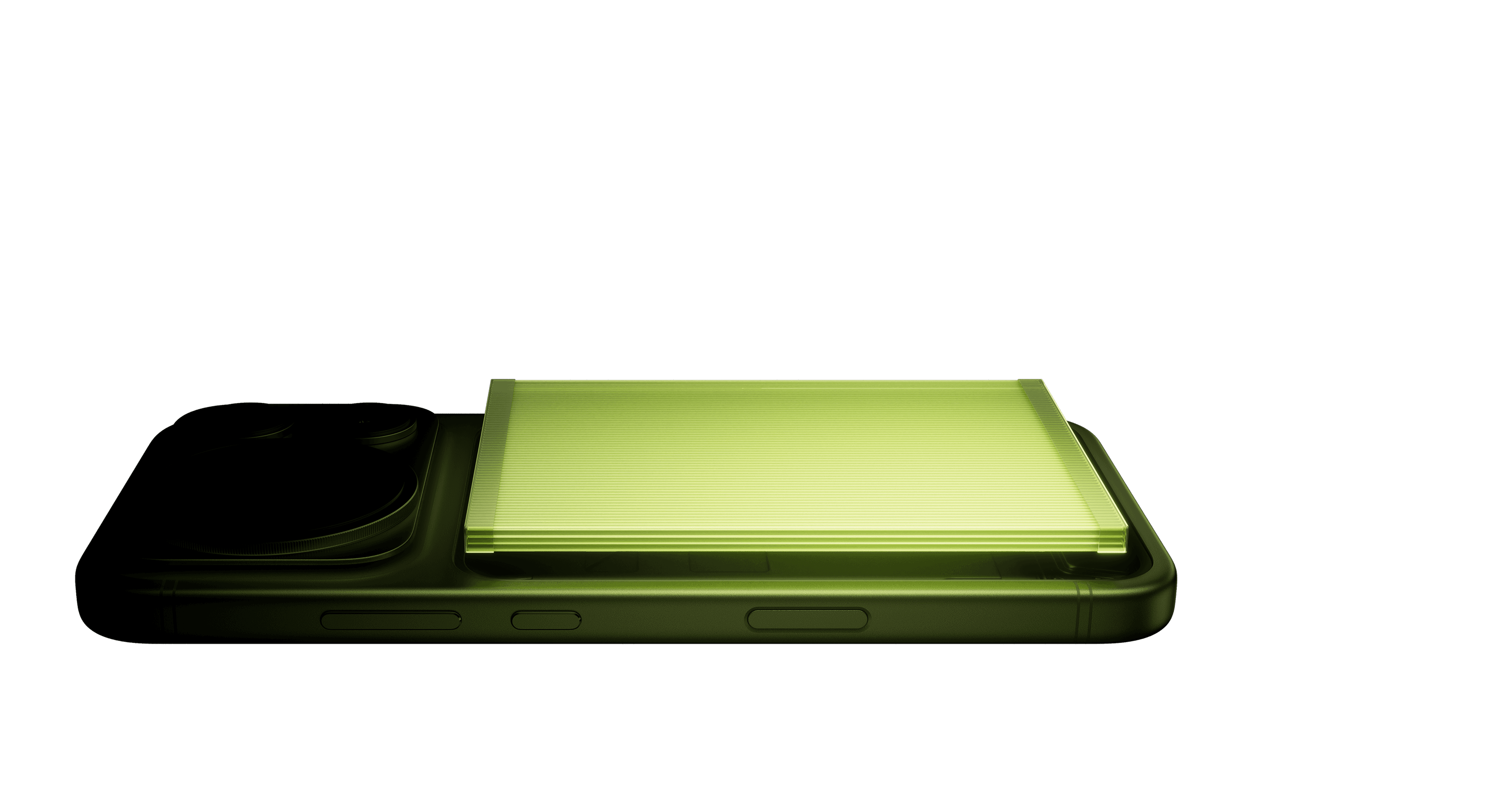 Honor Magic 9 Pro Max product render highlighting the large Qinghai Lake battery cell inside the chassis