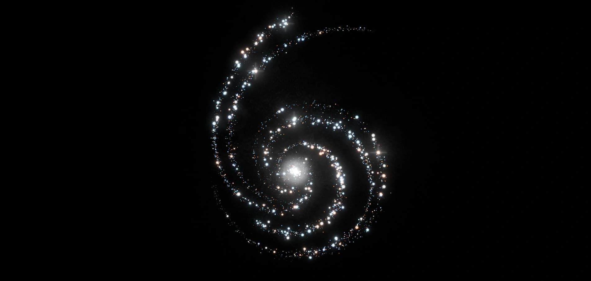 Official OpenAI GPT-6 Astra poster showing a spiral galaxy of multicolored stars on black
